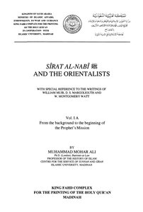 The Biography Of The Prophet And The Orientalists