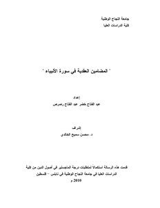 Doctrinal Contents In Surat Al-anbiya
