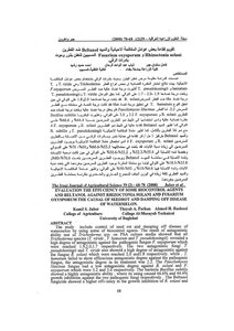 Evaluation Of The Efficiency Of Some Biological Control Agents And Pesticides Against The Fungi That Cause Rotting Of Seeds And The Death Of Seedlings Of Sorcery - Book 974.