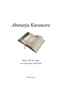 Abetarja Kuranore كتاب اسلامي مترجم اللغة الالبانية الالبانيه الألبانية