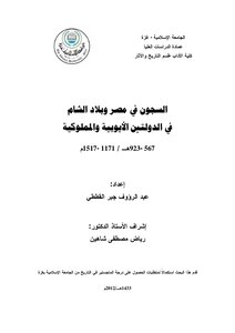 Prisons In Egypt And The Levant In The Ayyubid And Mamluk States 567 923 Ah 1171 1517 Ad 3685