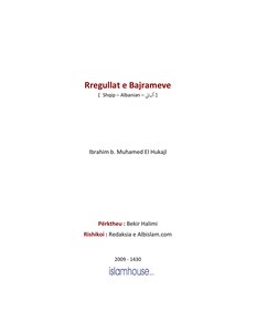 Rregullat E Bajrameve كتاب اسلامي مترجم اللغة الالبانية الالبانيه الألبانية
