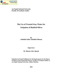 أبحاث زراعية وصناعية استخدام المياه الرمادية المعالجة لري أشجار الزيتون البعل كتاب 54
