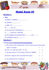 Fourth Grade Math Reviews
