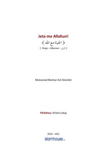 Jeta Me Allahun كتاب اسلامي مترجم اللغة الالبانية الالبانيه الألبانية