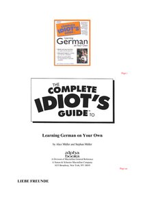 Learn German Without A Teacher