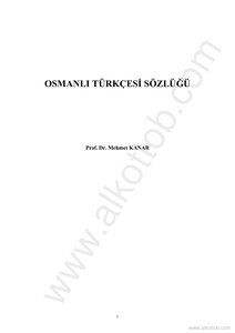 Turkish Arabic Dictionary