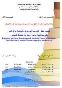 Estimation Of The Risk Of Erosion In The Timgad Basin And Its Impact On The Kediyah Dam Madawwar Algeria 4577