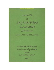 الدولة الاسلامية في ظل الخلافة العباسية - محمد زنيبر
