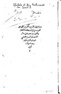 3282 Diwan Of The Writer Muhammad Shihab Al-din Book 1227