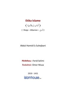 Etika Islame كتاب اسلامي مترجم اللغة الالبانية الالبانيه الألبانية