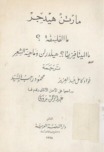What Is Philosophy? What Is Metaphysics? Helderlin And What Is Poetry?