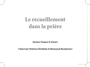 The Prayer Of The Humble In French