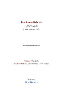 Ta Mesojme Islamin كتاب اسلامي مترجم اللغة الالبانية الالبانيه الألبانية