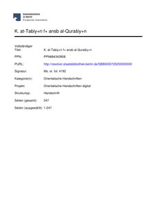 The Explanation In The Genealogy Of The Qurashis - By Ibn Qudamah