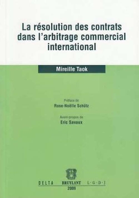 La Resolution Des Contrats Dans Larbitrage Commercial International