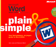 Microsoft Word 2002 Plain & Simple
