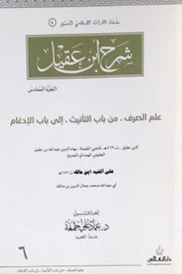 Explanation Of Ibn Aqil - Part Vi