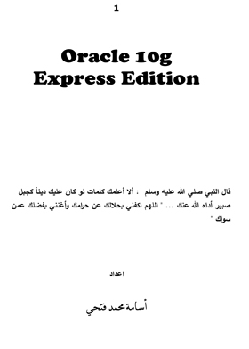 Oracle 10g Express Edition