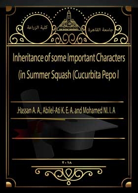 Inheritance Of Some Important Characters In Summer Squash (cucurbita Pepo L)