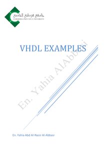 التصميم باستخدام الحاسب (VHDL)