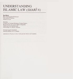 UNDERSTANDING ISLAMIC LAW (SHARiA)