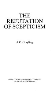 The Refutation of Scepticism
