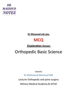 Explanation Mcq Ortho Biomechanics Dr Massoud