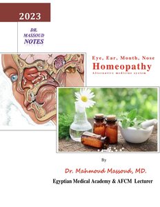 Dr Massoud notes Eye, Ear, Nose Homeopathy