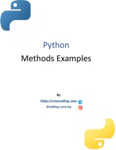 Python Methods Examples