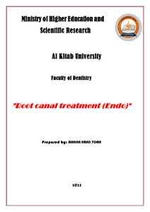 Root canal treatment (Endo)