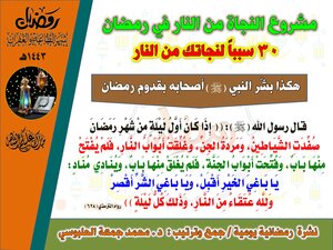 The Project Of Deliverance From Hellfire In Ramadan (30 Reasons For Your Salvation From Hellfire)