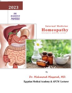 5. Internal Medicine Homeopathy, Dr. Massoud Notes