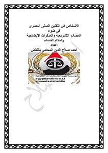 الأشخاص فى التقنين المدنى المصرى