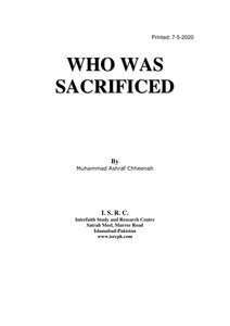Who Was Sacrificed By Muhammad Ashraf Chheenah