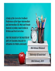 Preferences of Corrective Feedback of ESL Students in Written and Oral correction