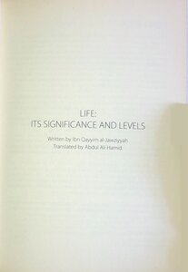 LIFE, ITS SIGNIFICANCE AND LEVELS