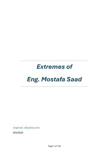 Extremes of Eng Mostafa Saad