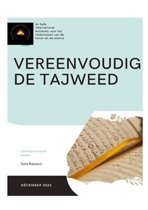 Vereenvoudig de tajweed