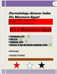 E11 june 2024 Dermatology diseases index with hyperlink