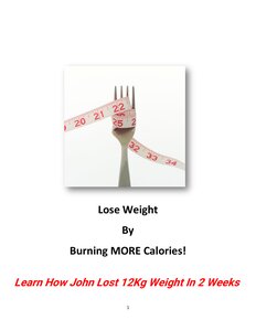 Lose Weight By Burning More Calories