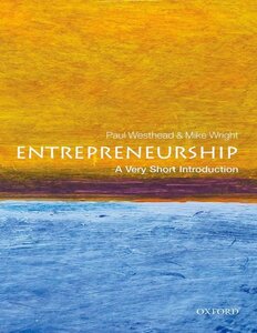 Entrepreneurship A Very Short Introduction