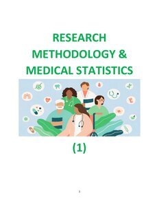RESEARCH METHODOLOGY & MEDICAL STATISTICS (1)