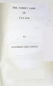 THE FAMILY LAWS OF ISLAM