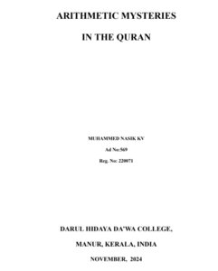 ARITHMETIC MYSTERIES  IN THE QURAN