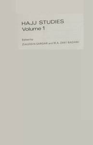 HAJJ STUDIES volume 1