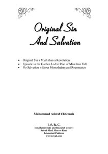 Original Sin And Salvation By Muhammad Ashraf Chheenah