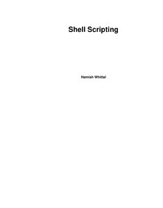 Shell Scripting