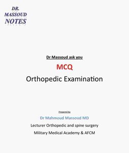 Dr Massoud mcq Examination