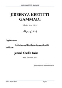 Jireenya Keetitti Gammadi